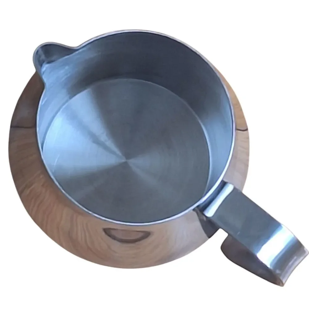Stainless Steel Coffee Frother Pitcher Creamer Pot Server 16 OZ Milk Frothing